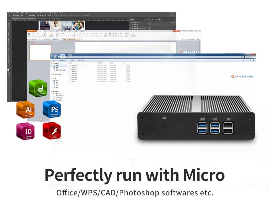 XCY Мини компьютер i3 7100U 4 к HTPC 300 м Wi Fi неттоп компактные настольные компьютеры мини ПК win 10