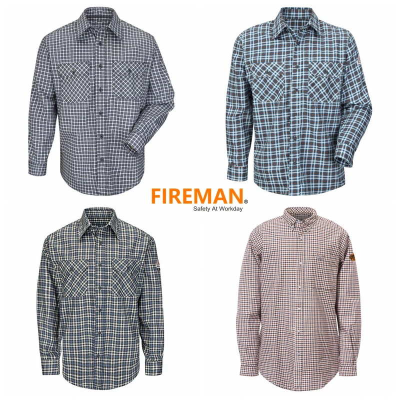 FRC clothing NFPA 2112  HRC2 flame resistant fr chambray uniform shirt