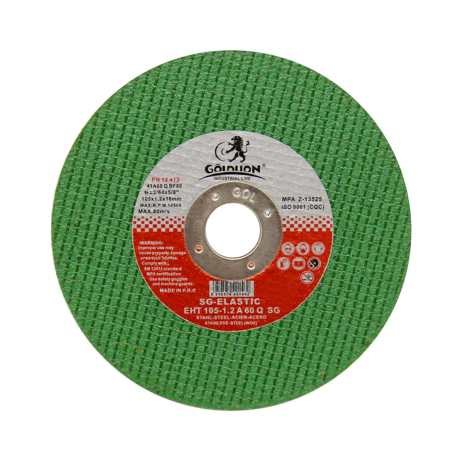 GOLDLION factory wholesale 4 inch cutting disc for metal cut off wheel