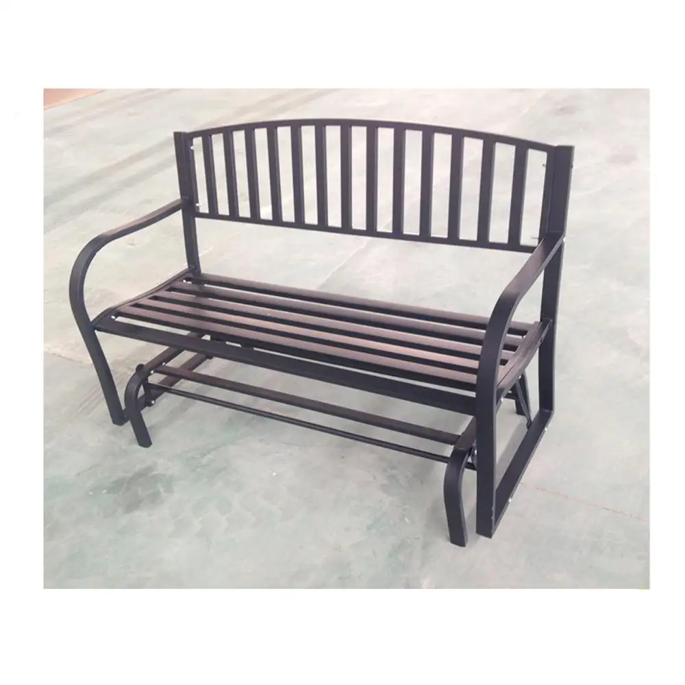 Kingfisher 2 Seater Glider Rocking Bench With iron Seat for Garden Patio