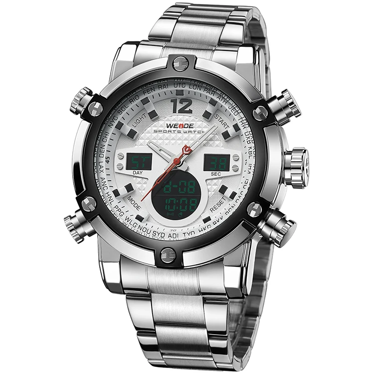 
Weide men watches, branded luxury quartz watch sr626sw, china factory custom japan movt watch stainless steel back 