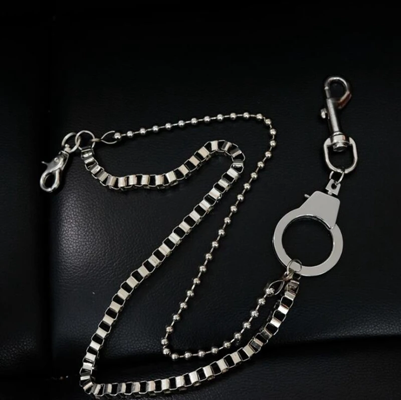 Dreamtop DTF332 в стиле панк ювелирные изделия мужские брюки металлической цепочкой в стиле хип до хоп серебристого цепочка на талию для брюк