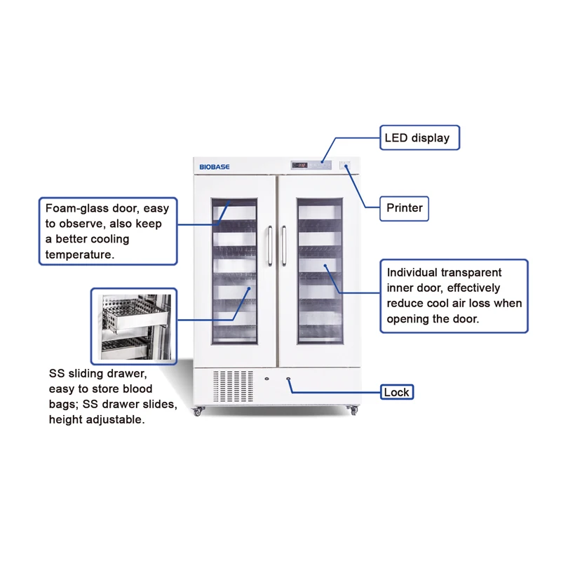 BIOBASE, Китай, пакеты для хранения крови, холодильник для банк крови серии BBR