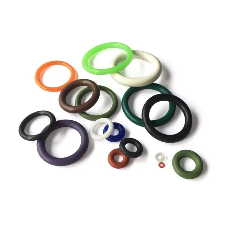 
High quality 30-90 shore hardness FKM NBR EPDM colorful silicone rubber o ring 
