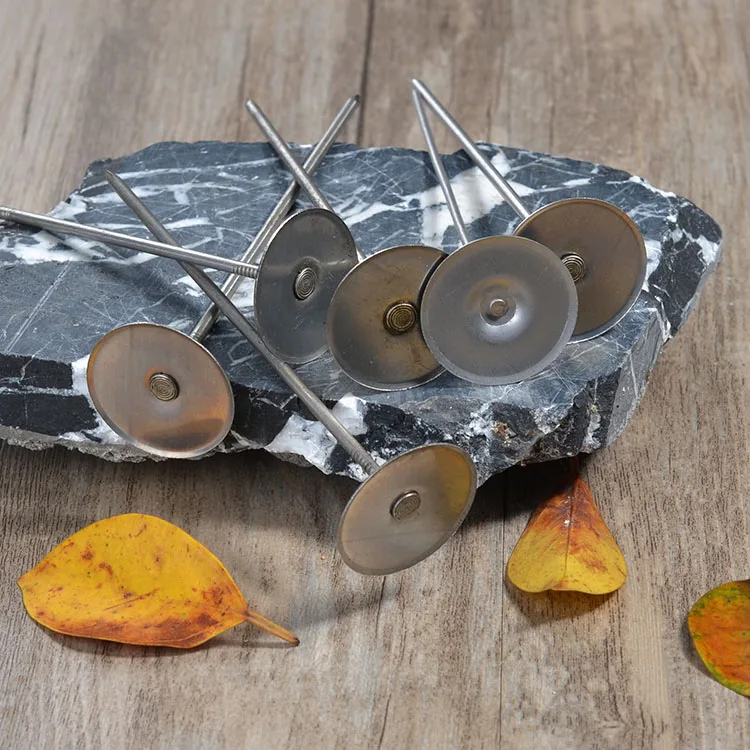 Silver stainless steel welding insulation round head nail welding metal plate fixed sound insulation cotton fiberglass