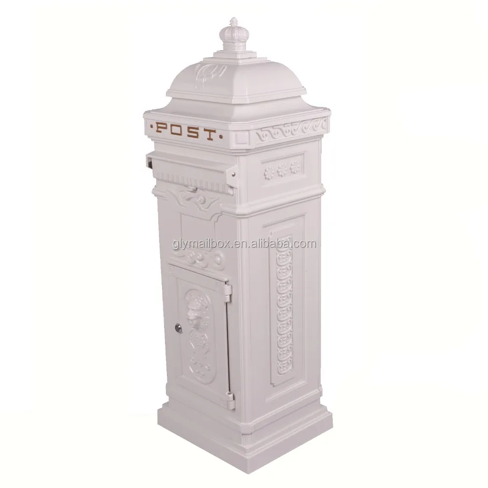 Big Cast Aluminum Mailbox Post Box Parcel box