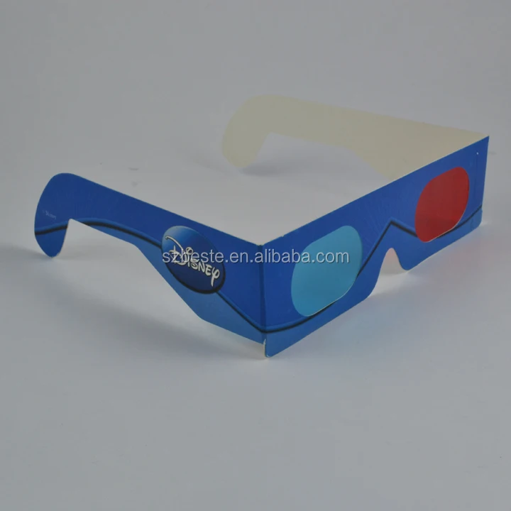 
Red cyan anaglyph 3d paper eye glasses,red blue 3d paper glasses 