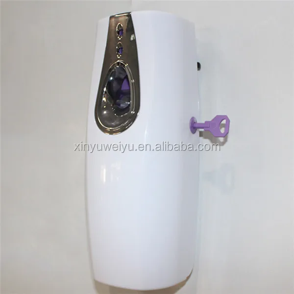 Hotel wall mounted ABS plastic material LED automatic air freshener dispenser