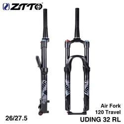 UDING 32 RL Suspension Lock Straight Tapered Thru Axle QR Quick Release AIR Bicycle Fork