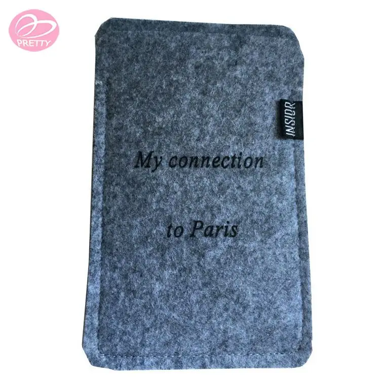 
Polyester Felt Embroidery Mobile Phone Pouch 
