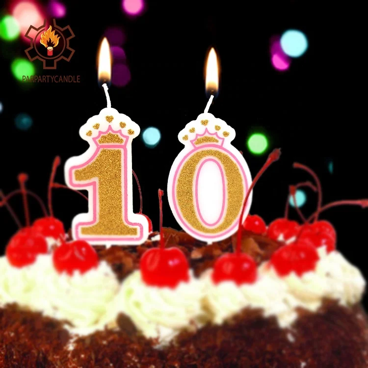 
Citronella Candle Making Supplies Happy Birthday Glitter Number Candle 