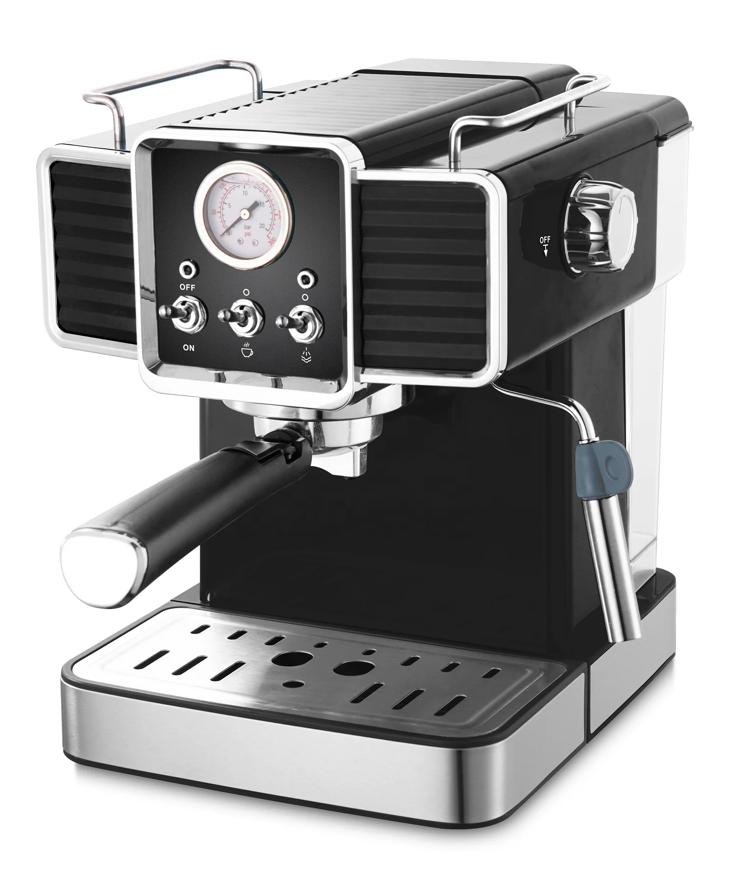 15 Bar Vintage Style Espresso Coffee Maker 20 Bars Optional Capsule Function Optional
