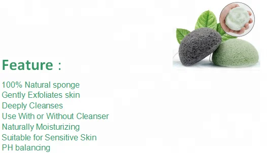 Оптовая продажа, 100% натуральная губка для мытья лица Kojac