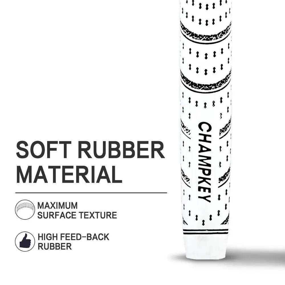 Champkey Multi Compound White&Black Golf Grips, Anti-Slip, Ecological Cotton Yarn Thread Technology, Soft Material