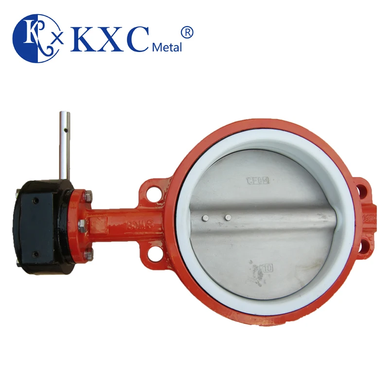 ISO 5752 PN16 Handle Butterfly Valve with PTFE Grade 250 Sealed