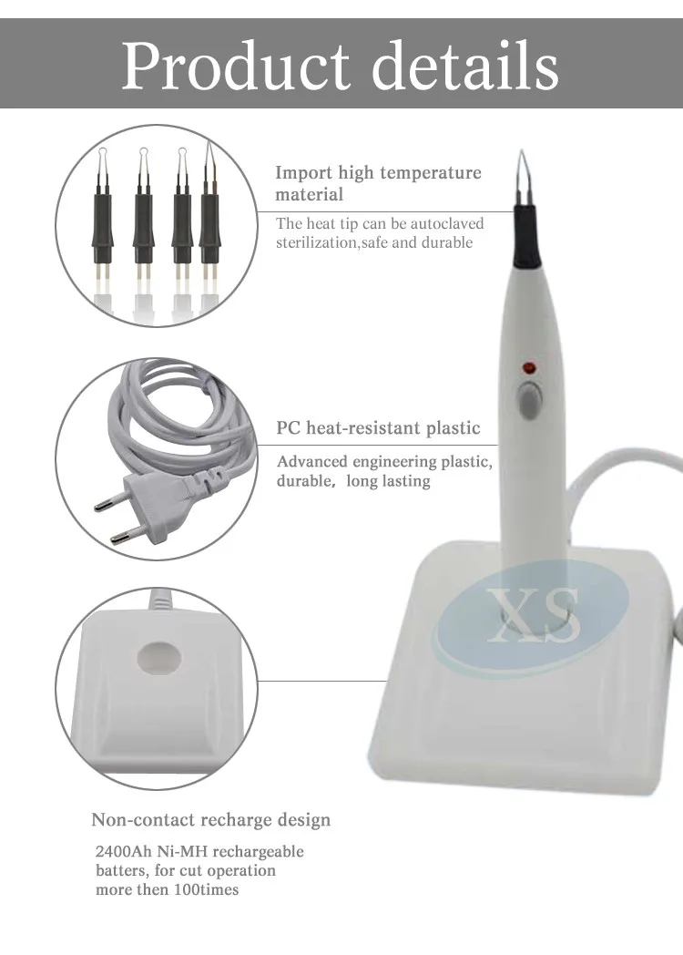 Portable Dental Wireless Gutta Cutter dental obturation endo hot cutter