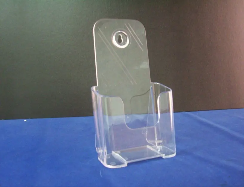Acrylic Brochure Holder Stand Clear Acrylic A5 Leaflet Dispenser 3 in 1: 155mm (W) x 185mm (H) x 30mm (D)