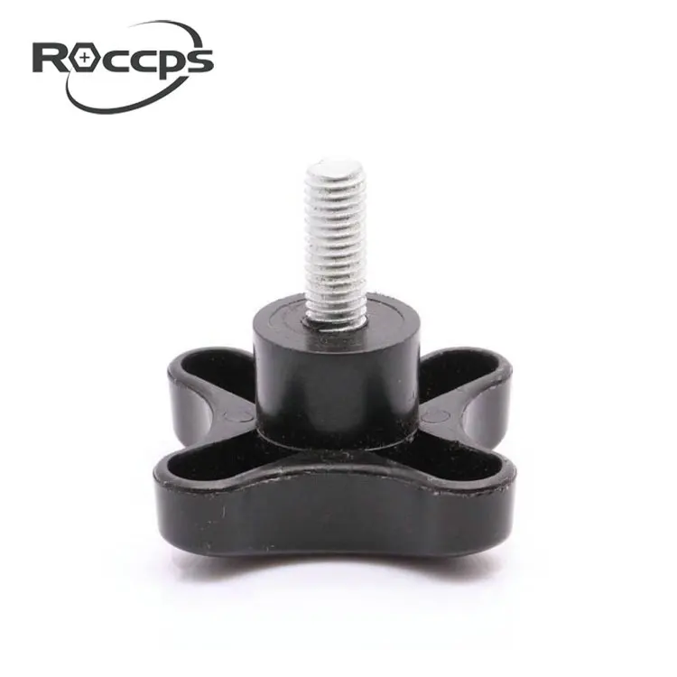 Plastic head screws threaded for Carbon steel Hexagonal plum blossom adhesive head screw