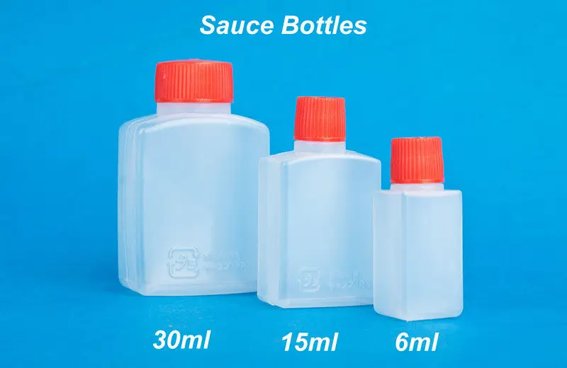 Soy sauce Bottle 6ml 15ml 33ml 50ml PE Material Fast Delivery Take away Soy sauce Bottle
