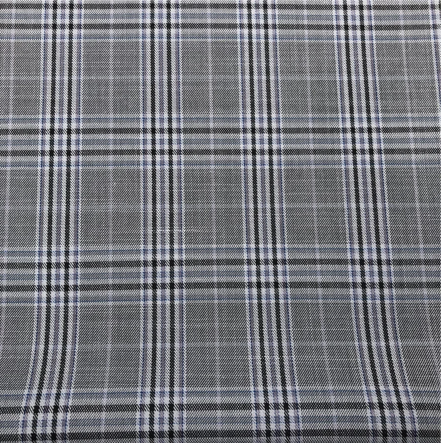 Новинка 85% полиэстер 15% искусственный материал клетчатый текстурированный твидовый мужской костюм брюки TR тканая ткань stock lot textile поставщик