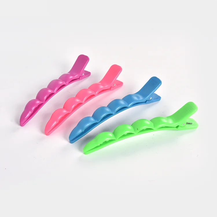 Top Sale 12PK 3 Inch Large Butterfly Clamps Plastic Barber Claw Hair Clip