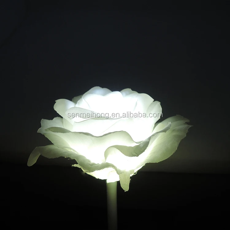 Fabric + Plastic Flowers Led Light Rose Flowers For Home/Wedding Decoration