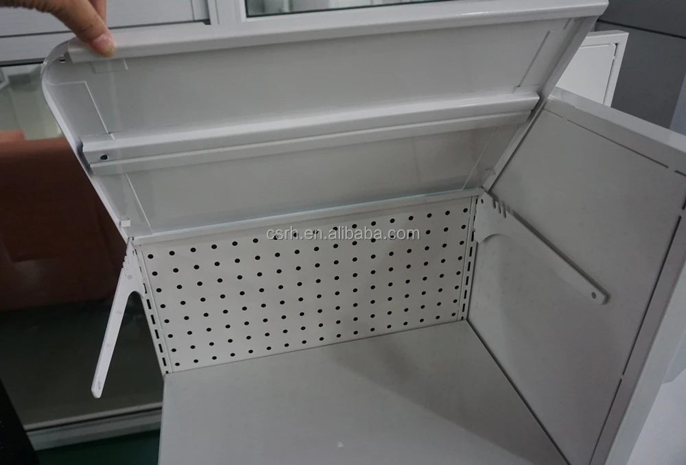 RH-H16 movable supermarket four side island gondola shelving