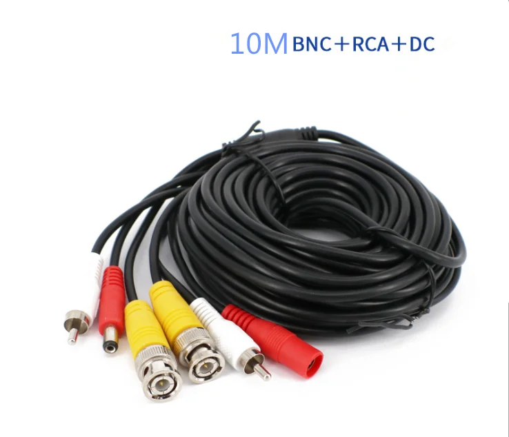CCTV Camera 10m BNC+RCA+AC Power Connect Cable