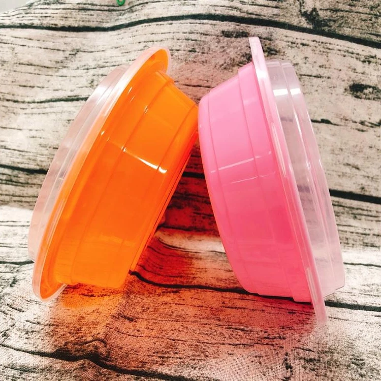 ENPAK Customized 32oz Round disposable colorful Plastic food containers