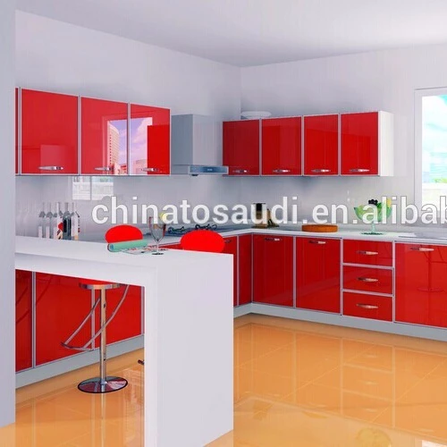 
Red color high gloss kitchen cabinet doors/customized kitchen cabinet door designs 