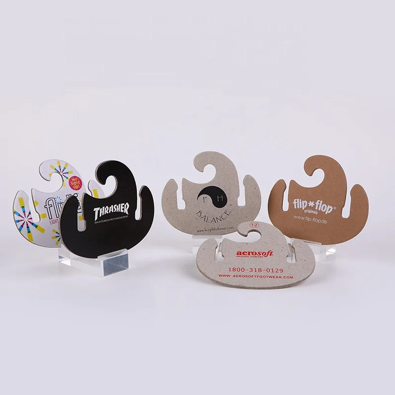 
OEM manufacturer customized kraft flip flops paper cardboard hanger 