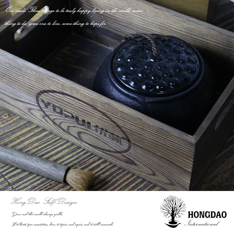 HONGDAO hot selling bamboo storage box for nut food wooden box without lid