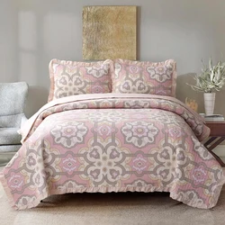 Good price quilted bedspread set King size bedspread