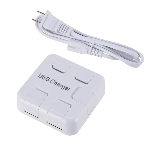 
Portable Mobile Phone USB Quick Charger Portable Desk Wall Charge Mini Desktop 5 Port Fast Charging Station 