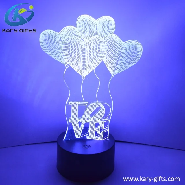 Hot Sale High Quality 3D Illusion Table Lamp Lighting 3D Colorful LED Night Light