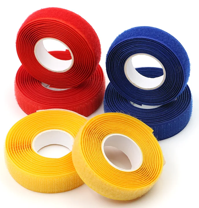 Factory direct high quality colorful reusable micro hook and loop tape