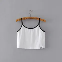 Maxnegio модные новые женские майки с перекрестными бретельками жилет женская одежда летний женский короткий топ