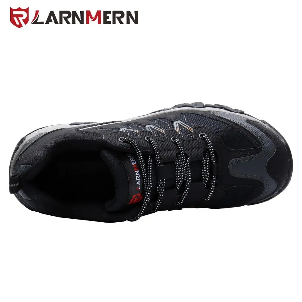 LARNMERN brand high quality durable industrial and woodland work shoes,steel cap and rubber sole sport safety shoes