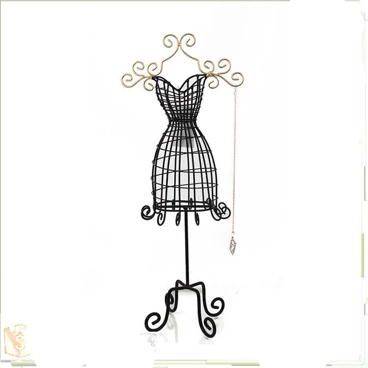 Wholesale Customized Metal Handmade Wire Mini Mannequin Jewelry Holder