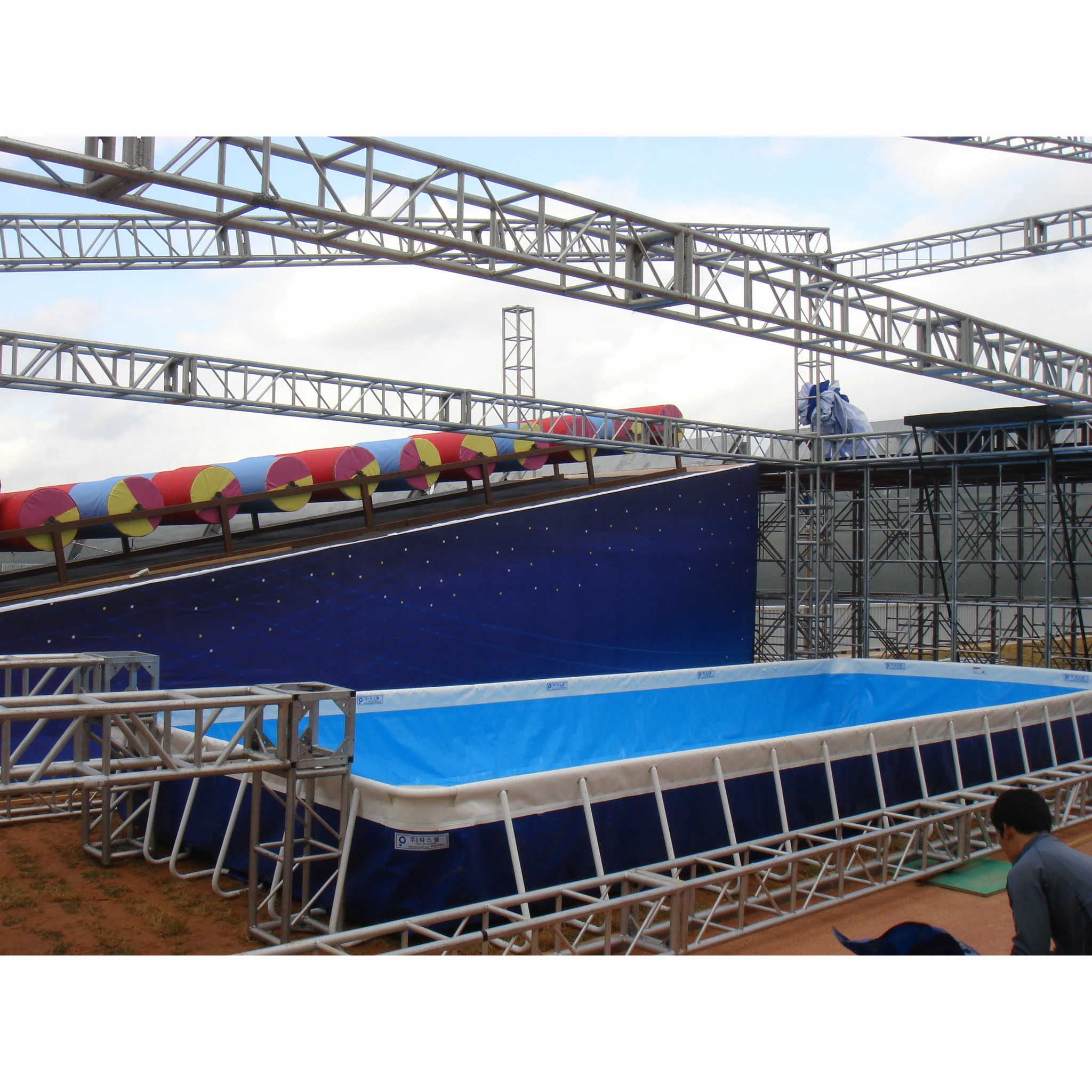 Outdoor PVC  inflatable rectangular pool inflatable /inflatable square swimming pool