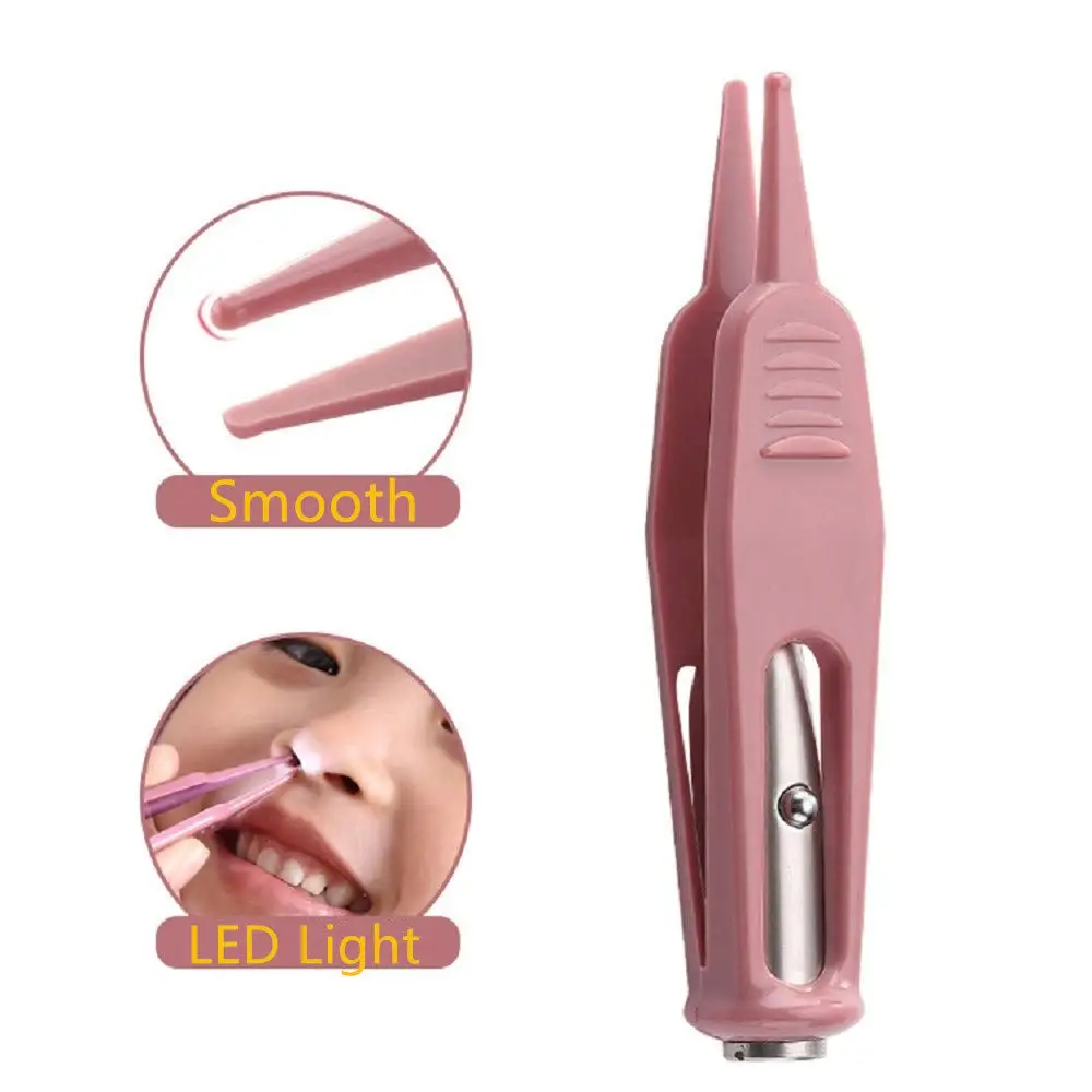 3-Piece Ear Wax Removal Tool Kit with LED Flashlight Includes Ear Cleaner Earwax Remover Tweezer Set and Nose Cleaning Tools