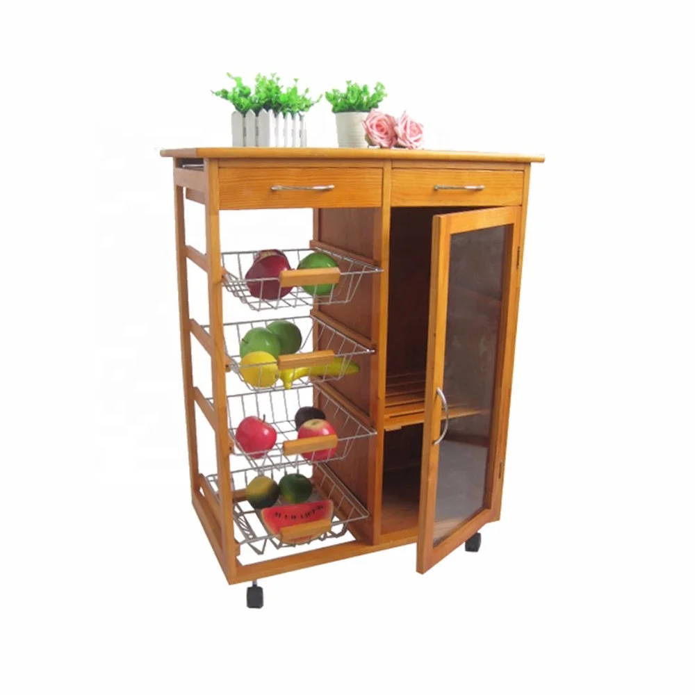 Двухсторонняя железная корзина с вращающейся тележкой