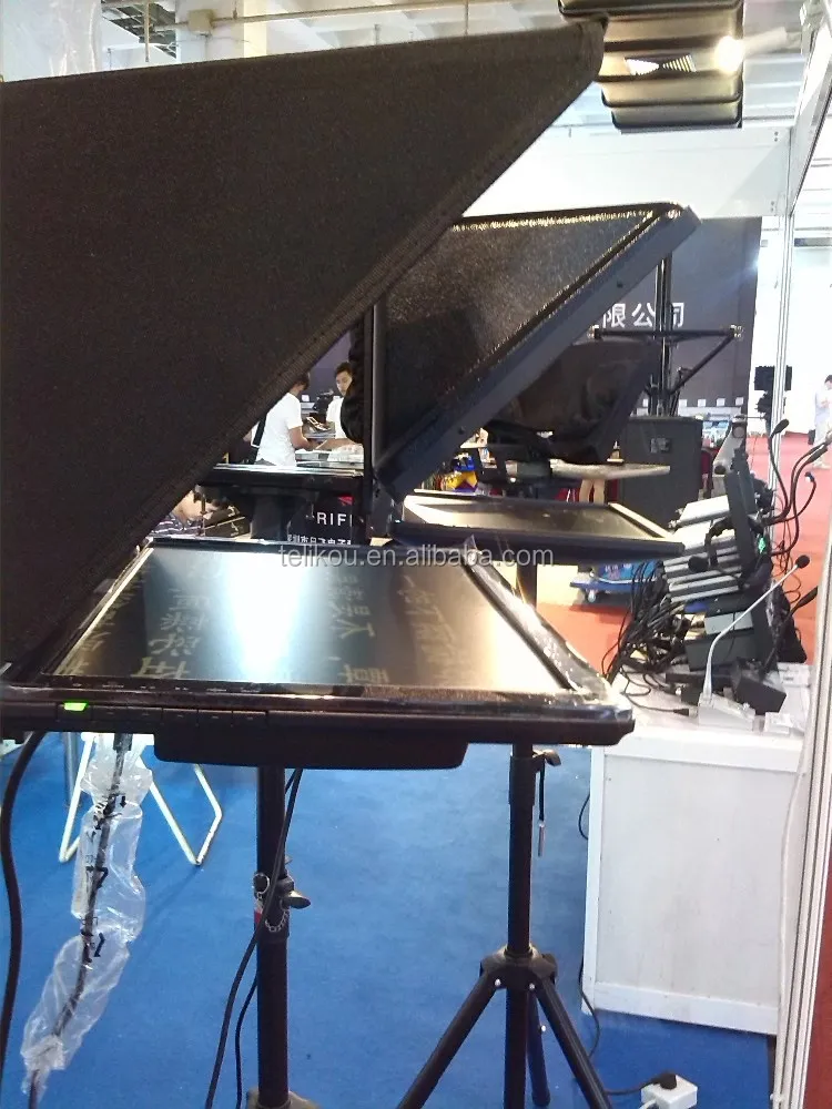 TELIKOU TF-19 19 inch Foldable Portable Extendable Studio,live broadcast Teleprompter