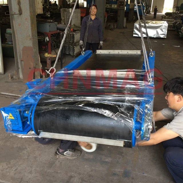 QJRCY-L-65 conveyor belt magnetic separator for waste recycling