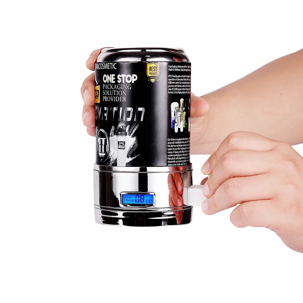 Wholesale China Manufacturer Smart Scoop HDPE Empty Custom Protein Powder Spoonless Container