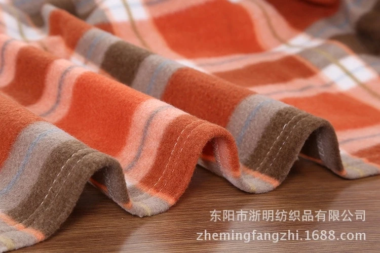 cheap price 100% Polyester plaid blanket scarf printed picnic polar fleece blanket in stock