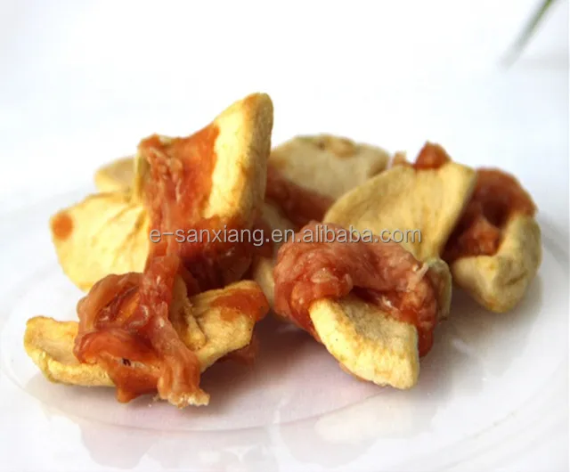 healthy fruits with chicken meat dog treats pet snacks private label