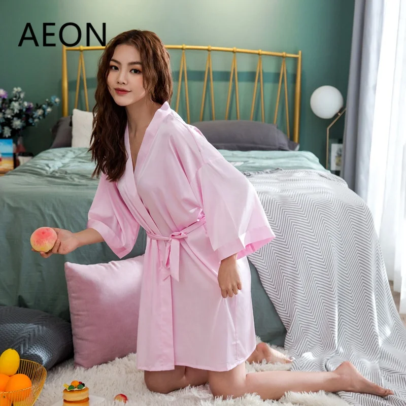 
Getting Ready Wedding Floral Print Silk Satin Chiffon Black Kimono Robe For Bride and Bridesmaid party 