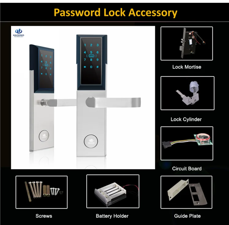 High Quality Touch Switch Key Code Mortise Handle Password Digital door lock