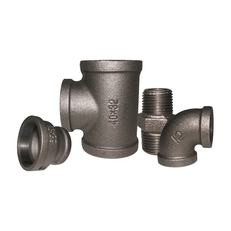 Китайская фабрика, оцинкованные фитинги для труб из ковкого железа с простым покрытием